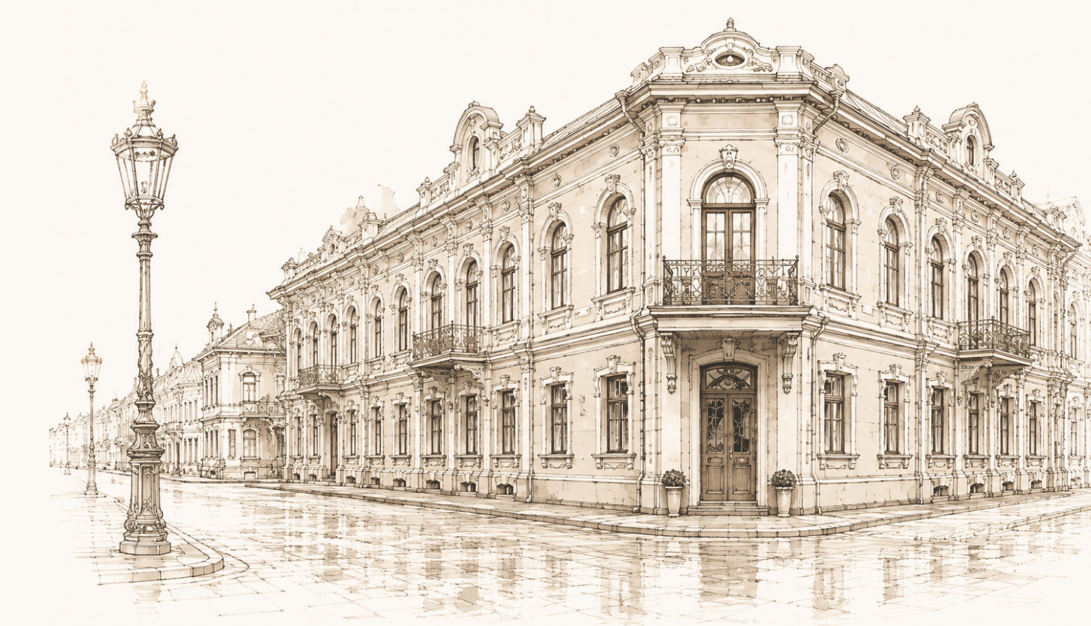 Исторический фасад отеля «Старая улица»